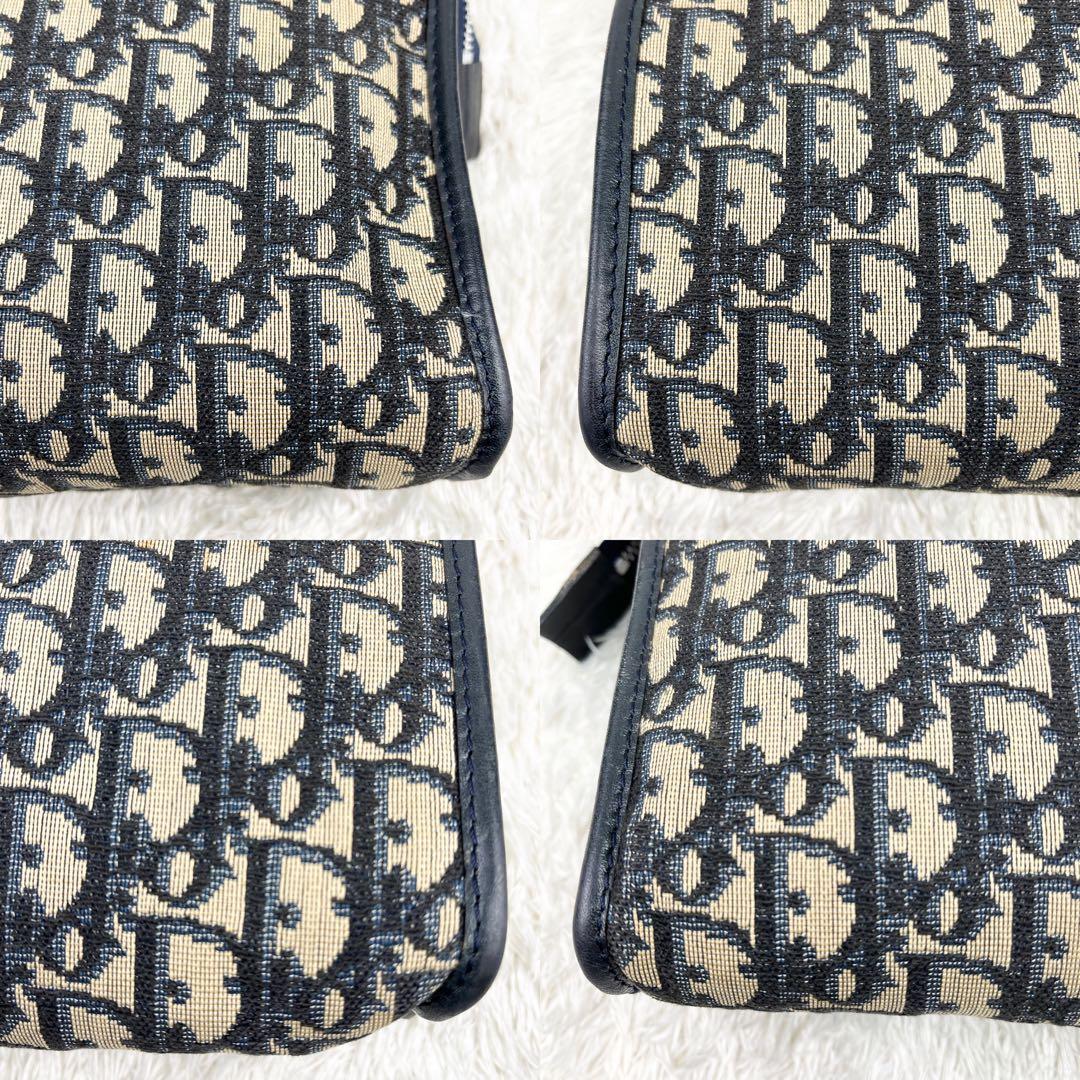 【極美品】クリスチャンディオール トロッター クラッチバッグ ネイビー