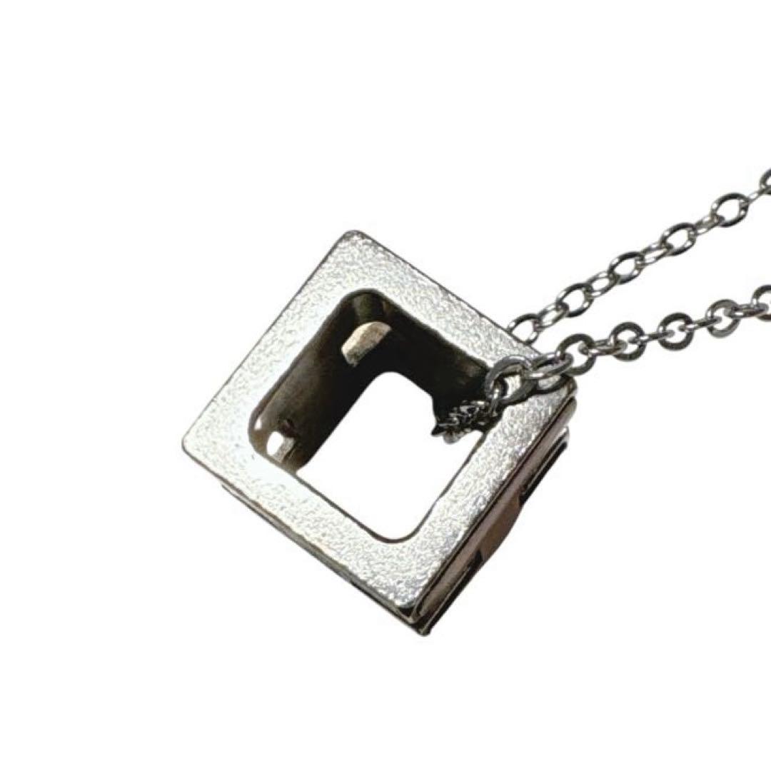 ［正規品］HERMÈS エルメス　ネックレス　Hキューブ　ピンク