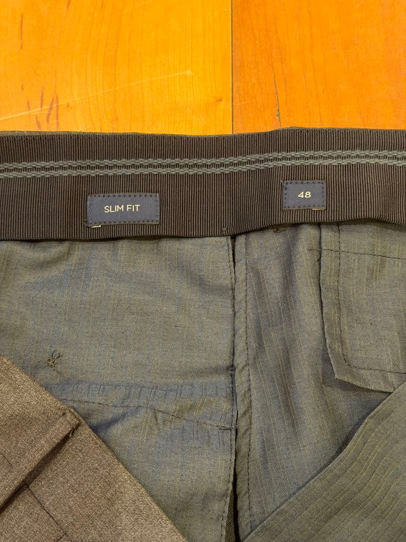 極美品　INCOTEX スラックス スリムフィット 48 グレー