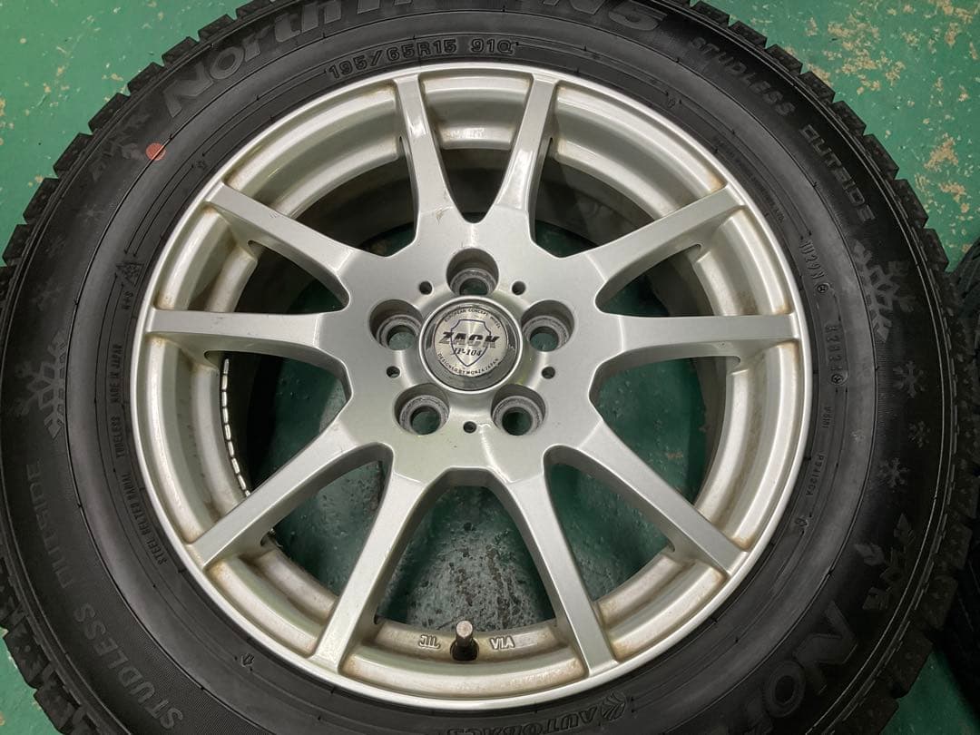 【送料無料】50・30系プリウス専用　195/65R15 中古スタッドレス4本