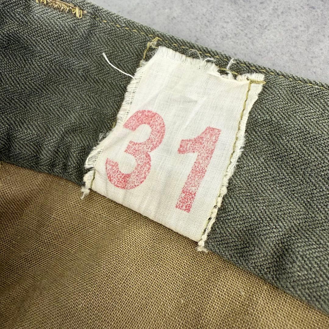 60sフランス軍 M-47 カーゴパンツ 後期 HBT ミリタリーパンツ
