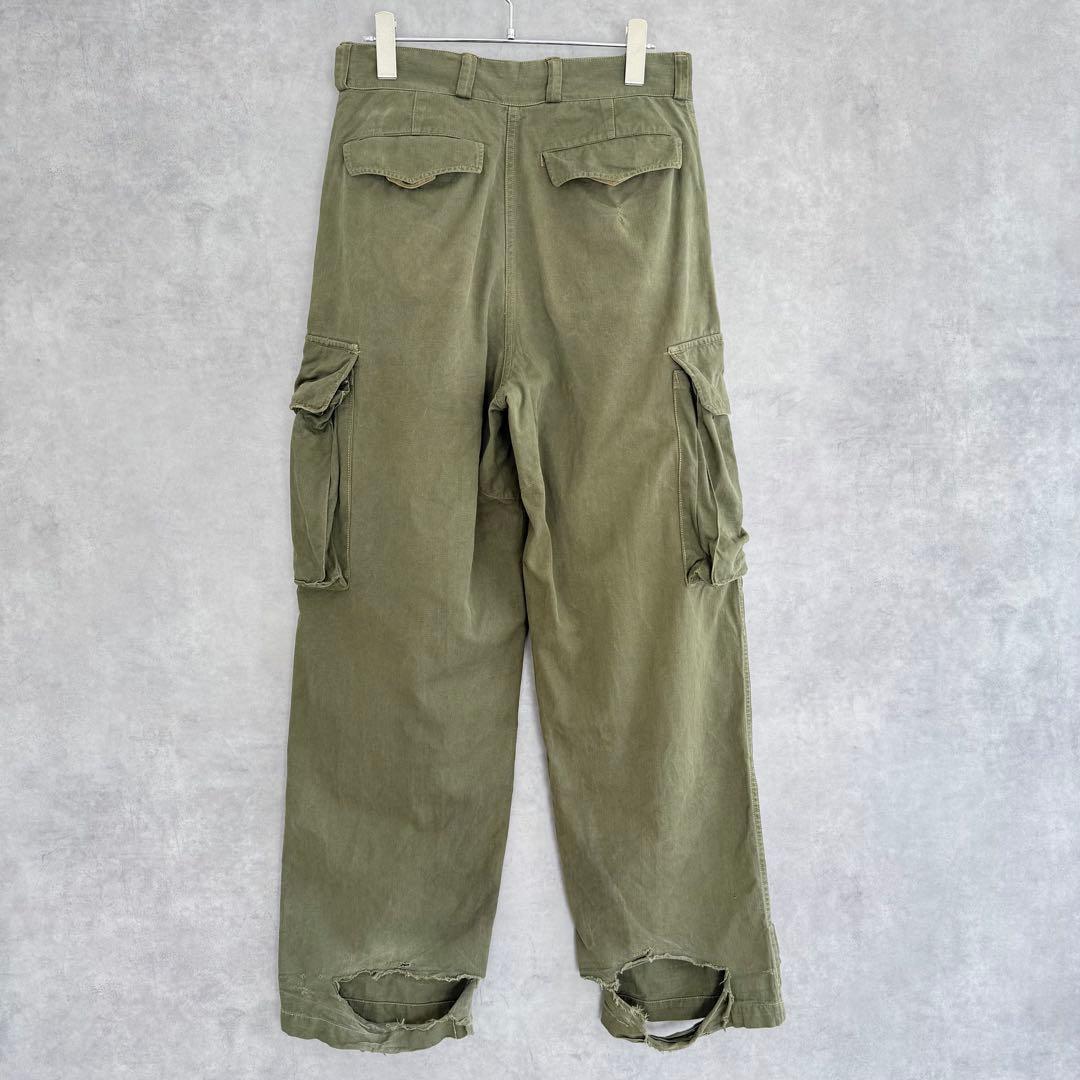 60sフランス軍 M-47 カーゴパンツ 後期 HBT ミリタリーパンツ