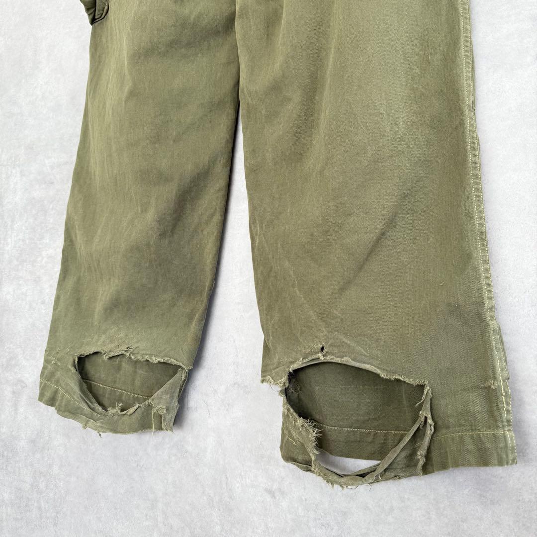 60sフランス軍 M-47 カーゴパンツ 後期 HBT ミリタリーパンツ