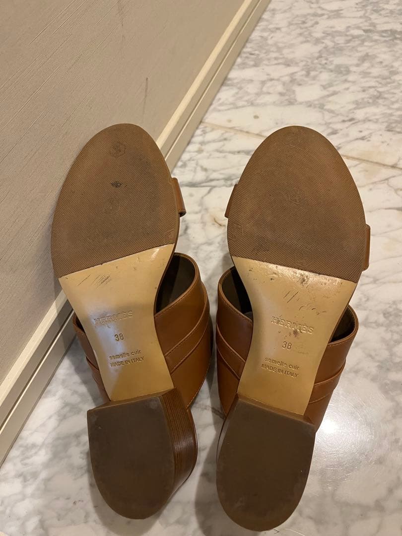 美品　HERMES エルメス　サンダル　オヴァシオン　ケリー金具 サイズ38