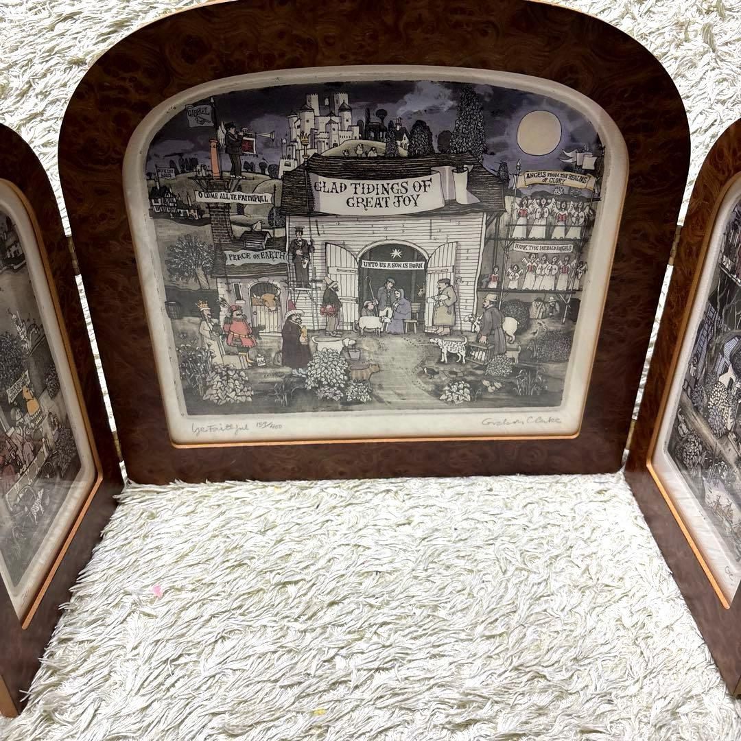 グラハムクラーク 銅版画 『汝ら信仰あつき者よ』 額装品 159/400