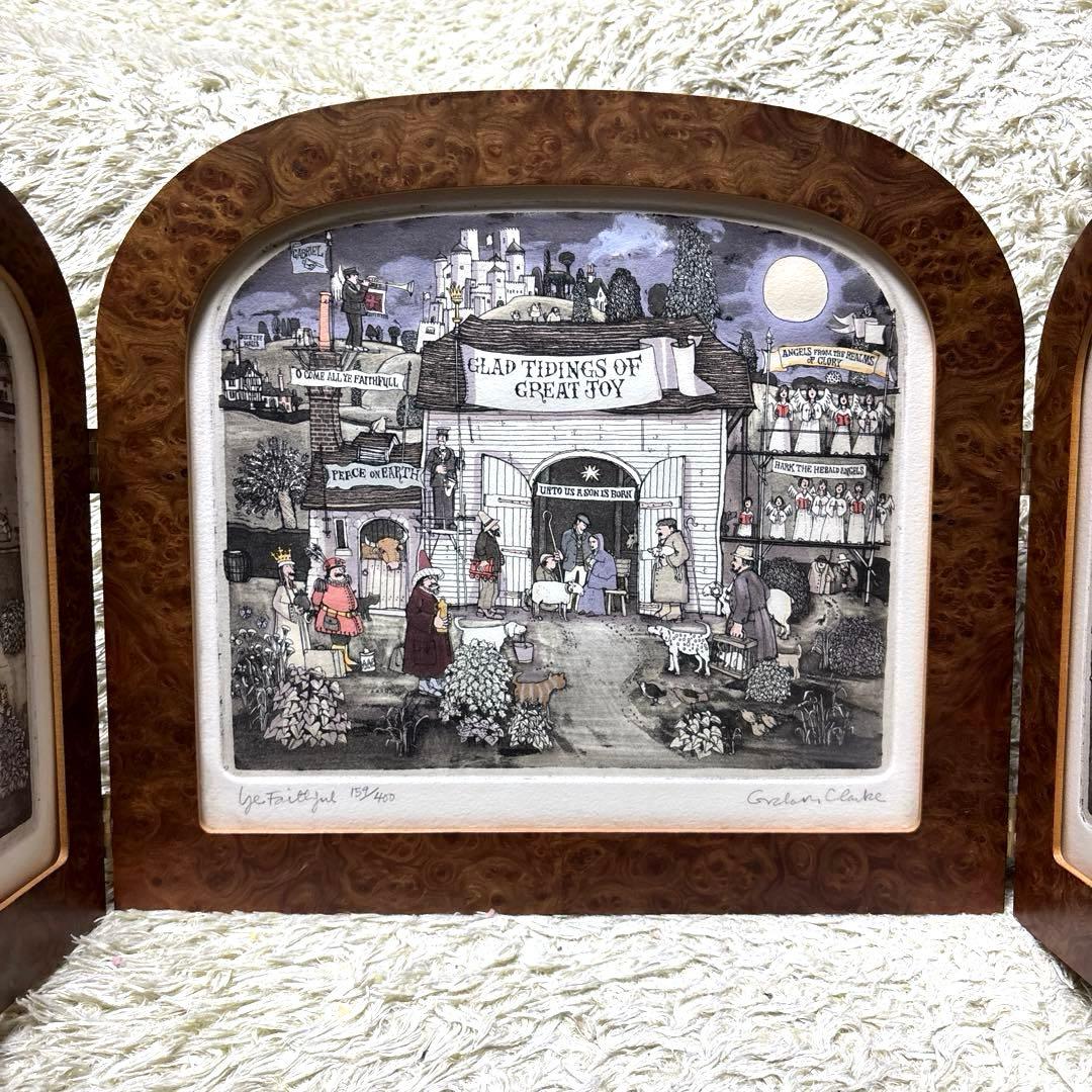 グラハムクラーク 銅版画 『汝ら信仰あつき者よ』 額装品 159/400