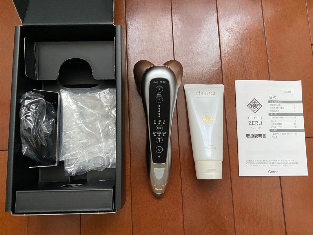 ディレイアゼル　ほぼ未使用　説明書・充電ケーブル・箱付き　ヒト幹細胞ジェル付