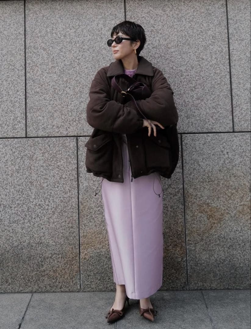 新品タグ付き　machatt フリースパデットコート　ブラウン