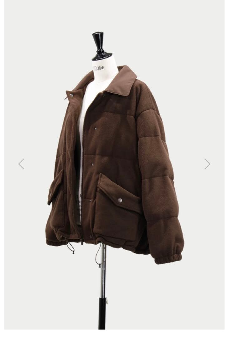 新品タグ付き　machatt フリースパデットコート　ブラウン