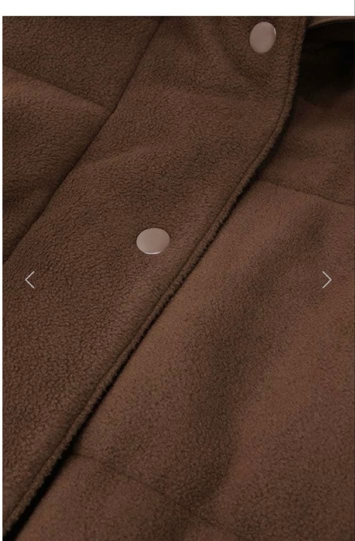 新品タグ付き　machatt フリースパデットコート　ブラウン