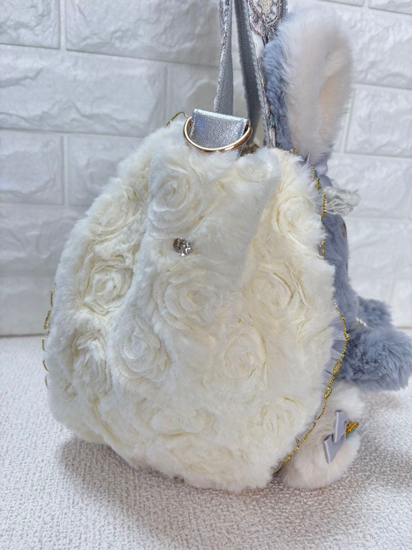 ね*】様 コヤンイサムチョン　ハンドメイド　ファーバッグ　ルミちゃん　グレーうさ