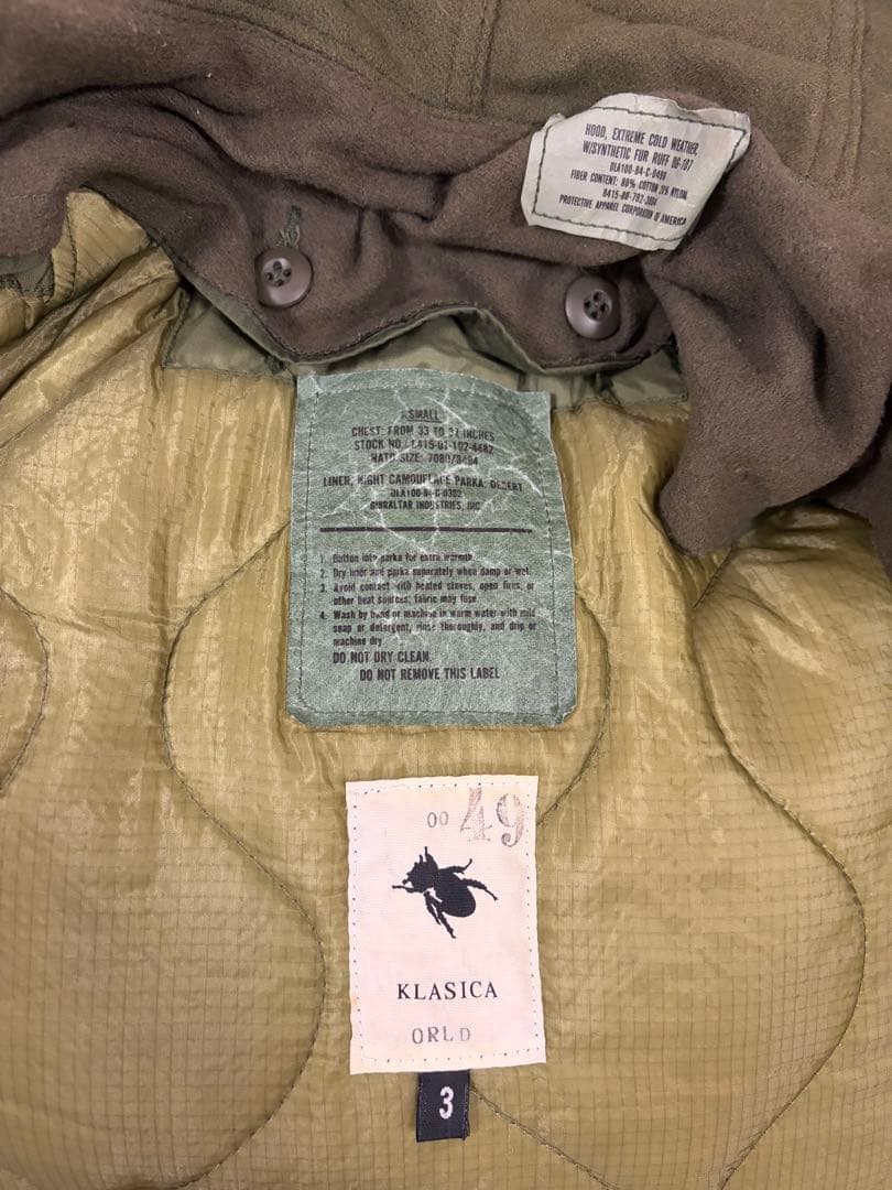 Klasica クラシカ M-65 70'sリメイク モッズコート クラシカ