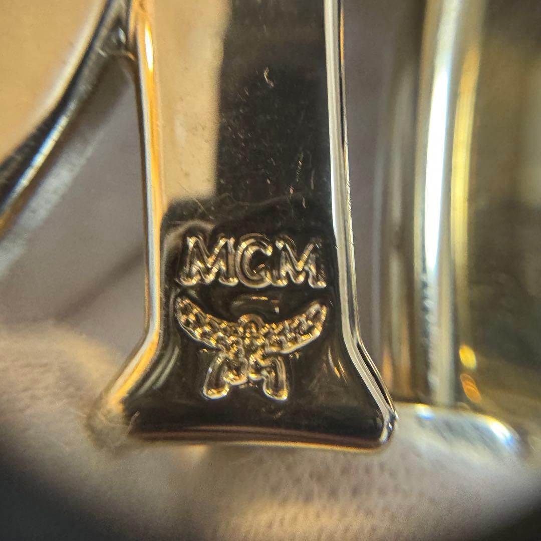 MCM ゴールド レザー ベルト