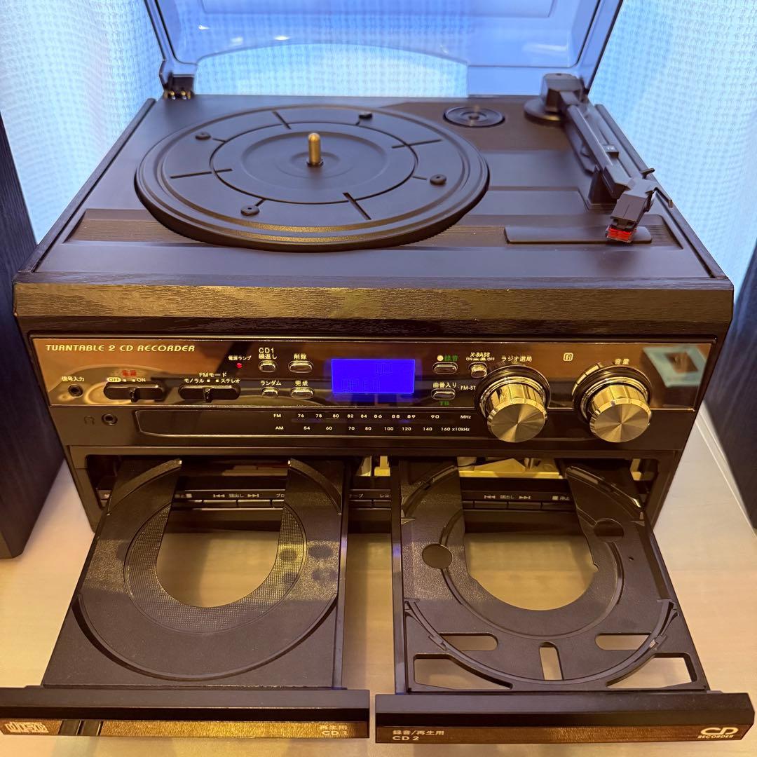 トウショウ CDコピー機能搭載マルチプレーヤー TCDR-186WC リモコン付