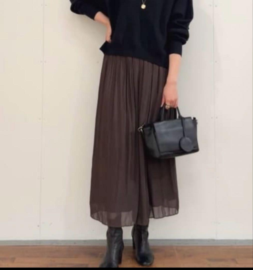 新品　ビアズリー シワシフォンギャザーパンツ