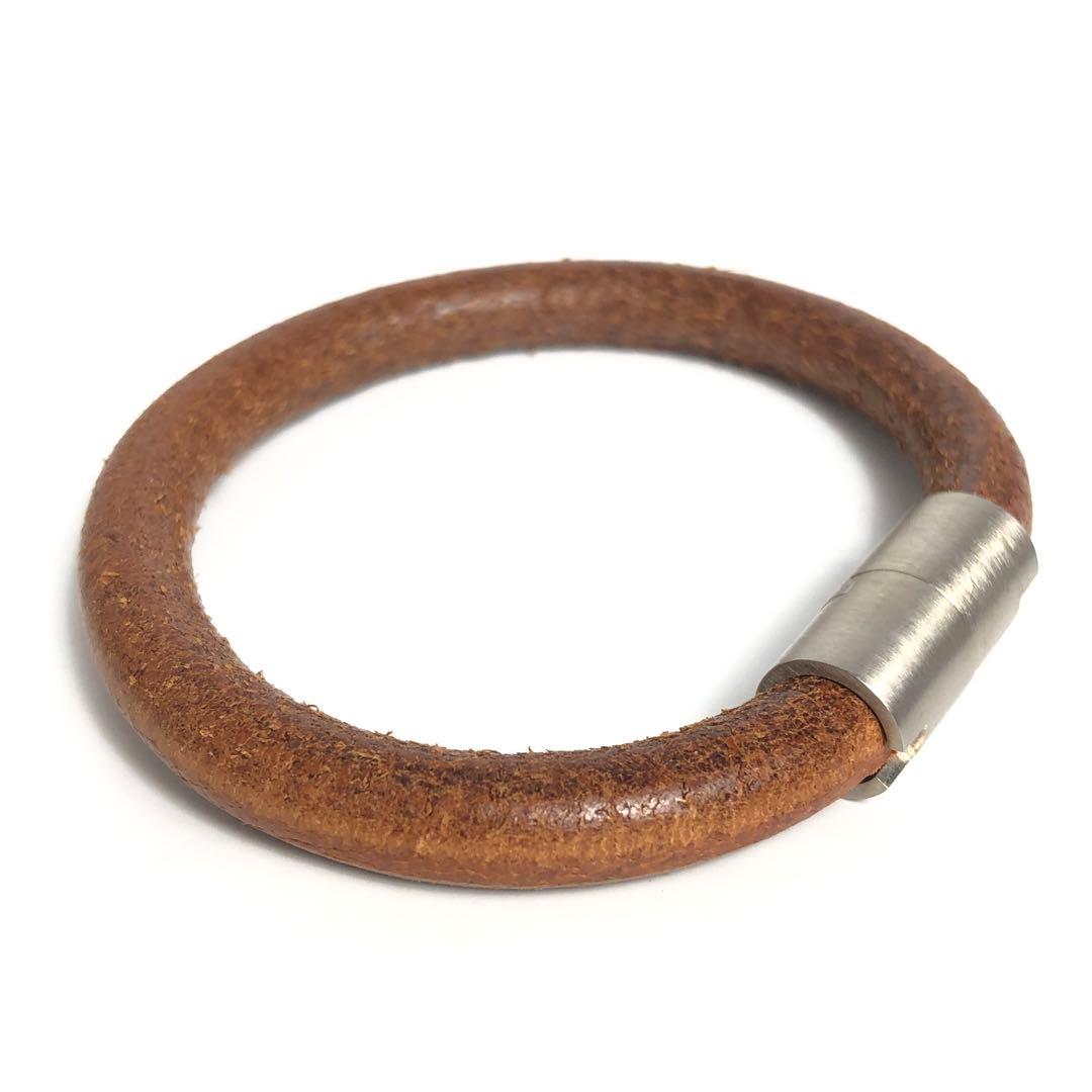 HERMES エルメス バングル リング 2点セット イオタ レザー H金具