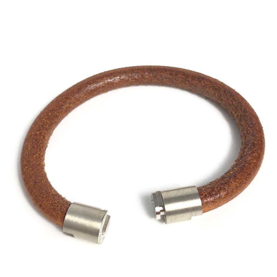 HERMES エルメス バングル リング 2点セット イオタ レザー H金具