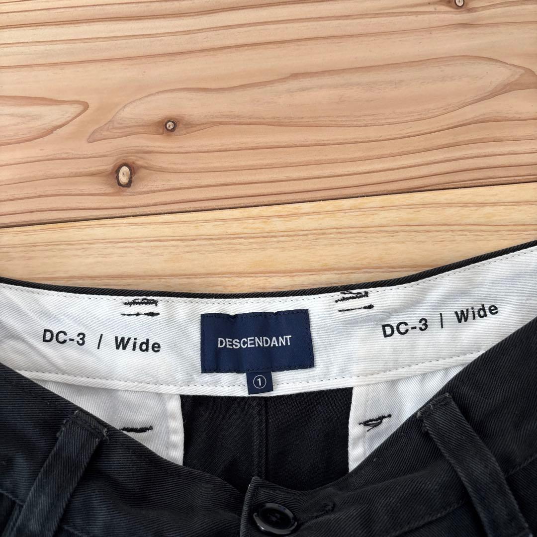 DESCENDANT DC-3 / Wide ブラックチノパン