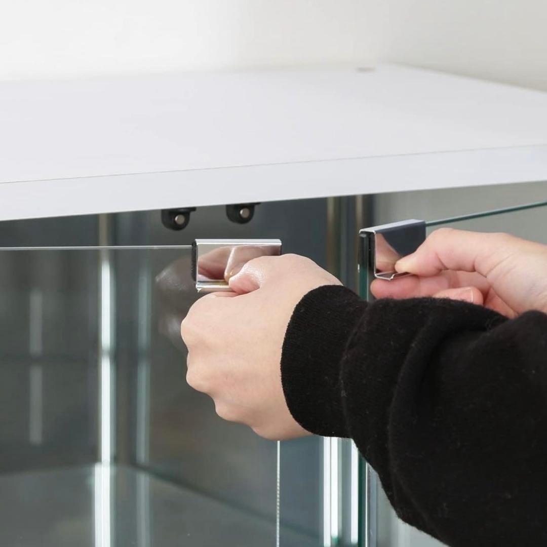 不二貿易 コレクション背面ミラーケースフィギュアケース 4段