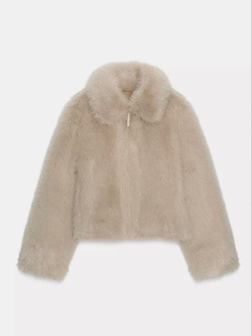 ZARA ダブルフェイスフェイクファージャケット　Sサイズ