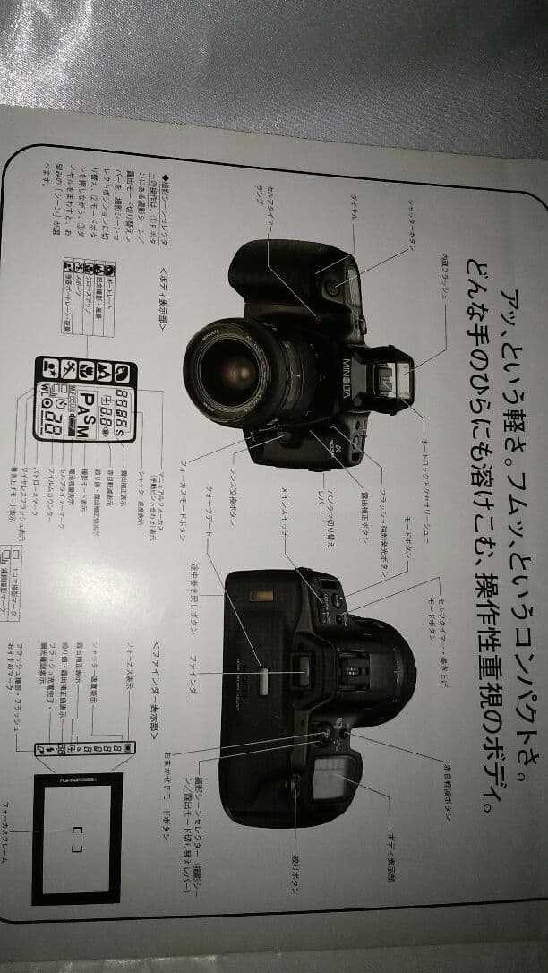 ミノルタカメラ　α-303si