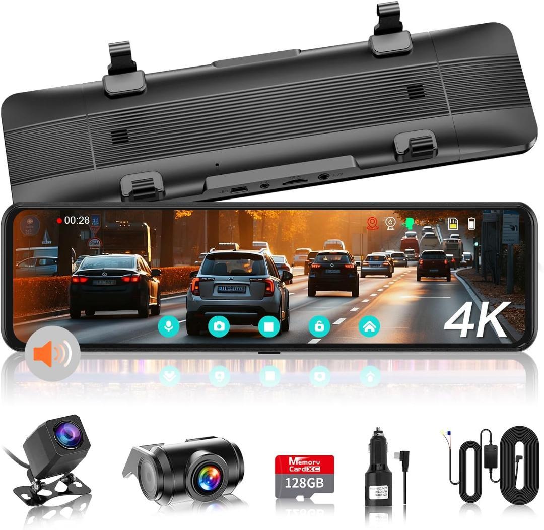 ⭕️4K超高画質⭕️分離型ドライブレコーダー バックカメラ 前後同時録画 GPS搭載