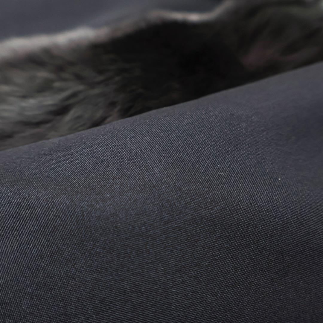 H4972-33◾️ミンクファーxシルク　リバーシブル　ロングコート