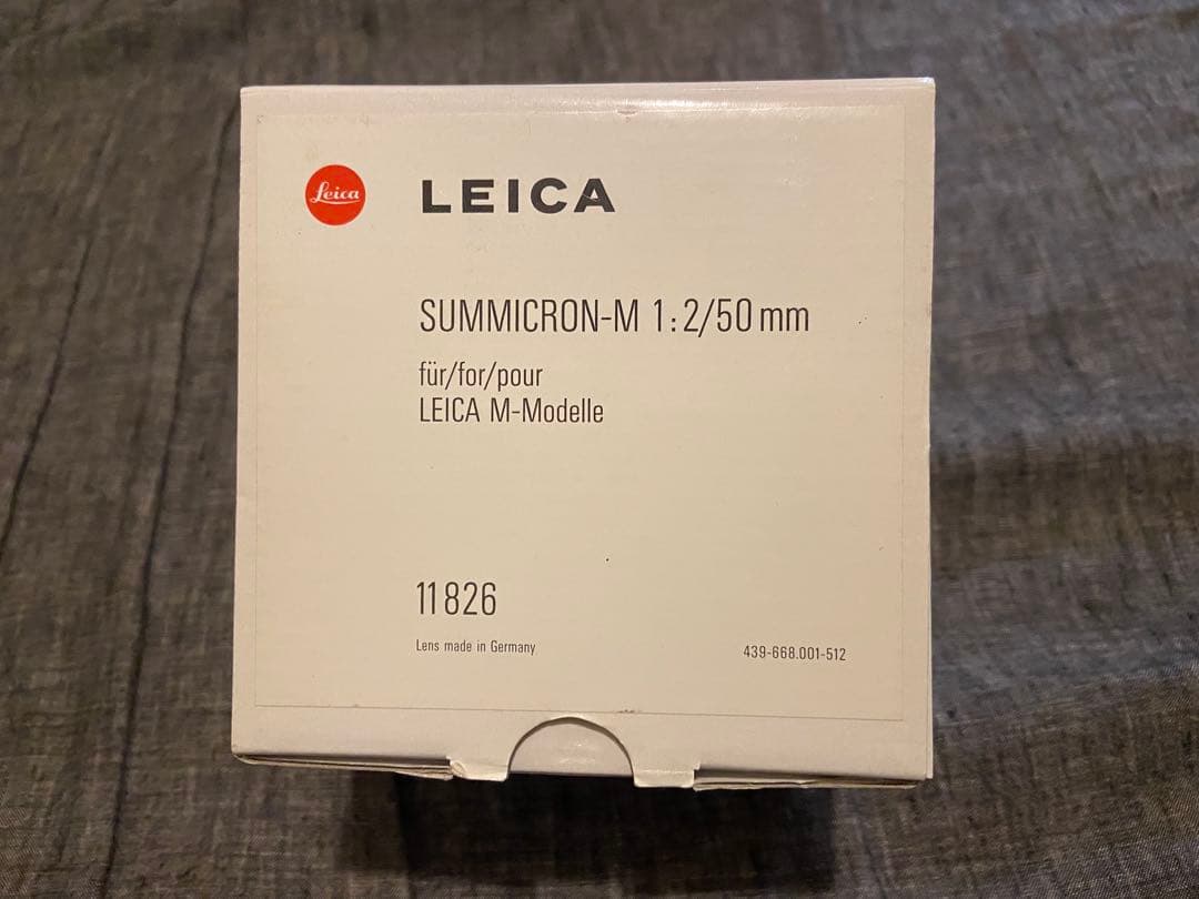 LEICA SUMMICRON-M 1:2/50mm 11826 美品
