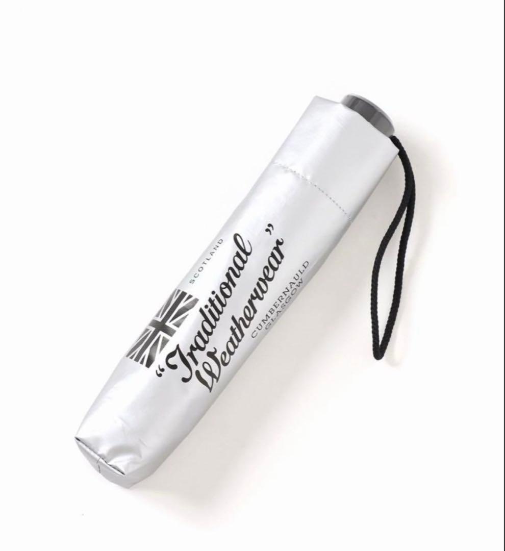 トラディショナルウェザーウェア　晴雨兼用折りたたみ傘　日傘　シルバー　新品未使用