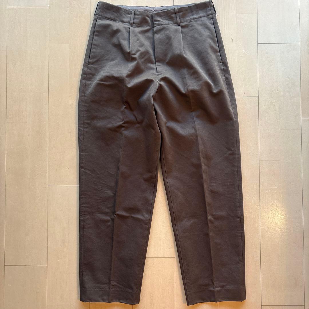 パンツ auralee washed finx chino tapered pants4