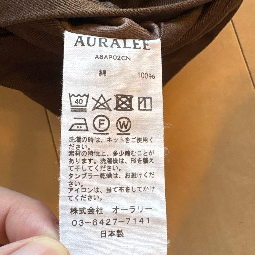 パンツ auralee washed finx chino tapered pants4