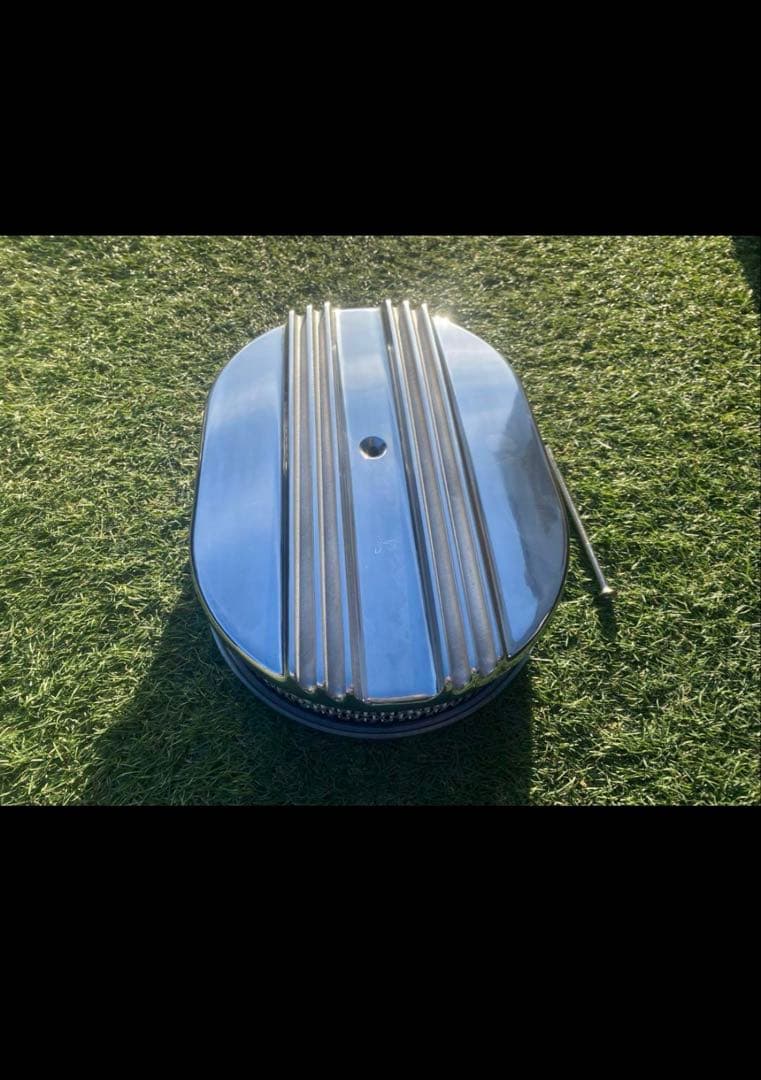 12インチ　オーバルエアクリーナー アルミ　シボレー　インパラ　SBC