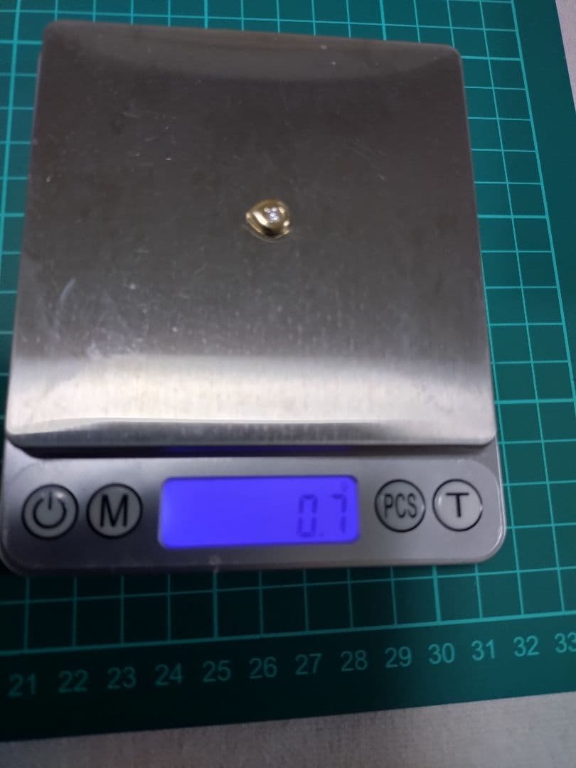 K18 YGダイヤモンド しずく型ペンダントトップ チャーム トップのみ