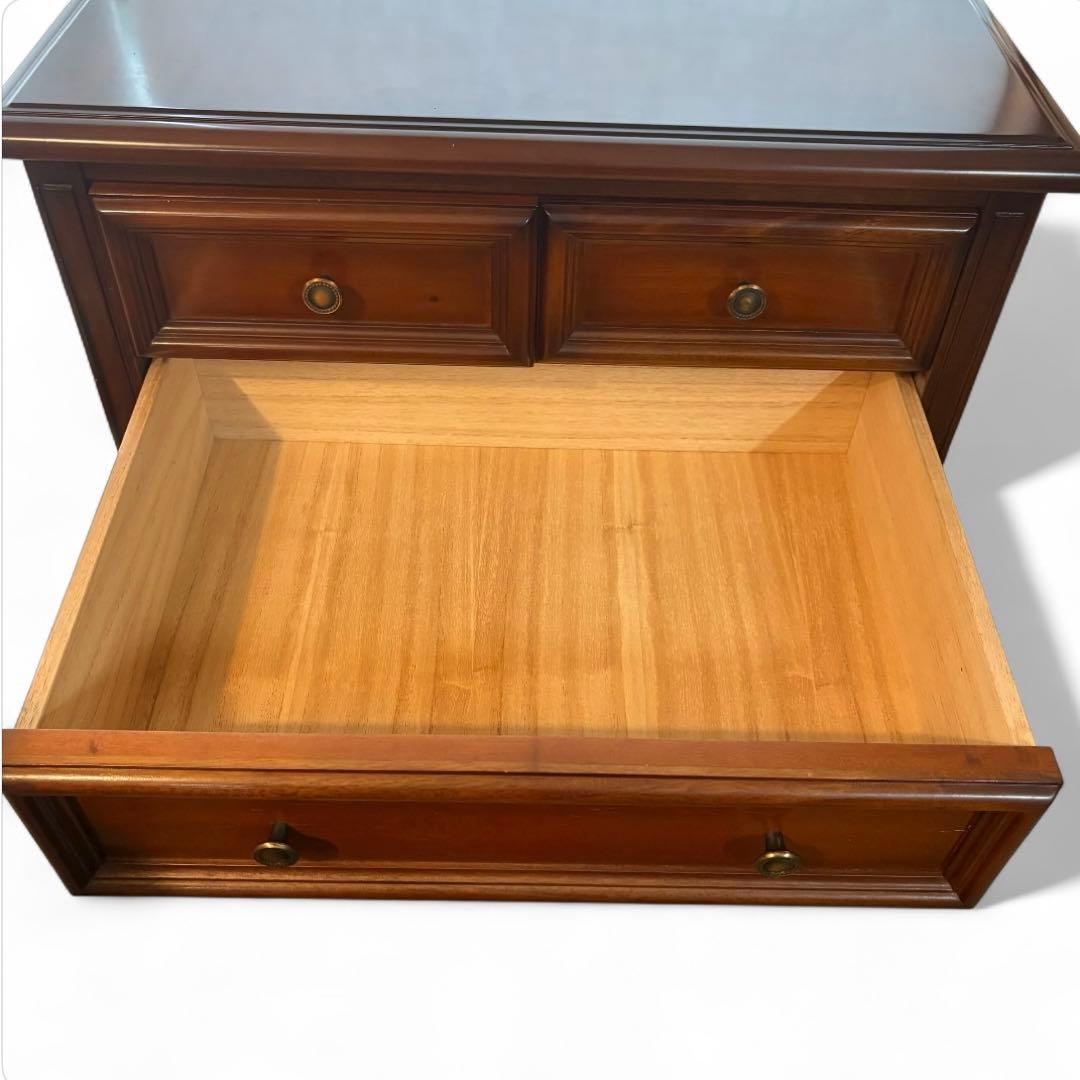 サイドチェスト 木製 4段タンス 収納家具