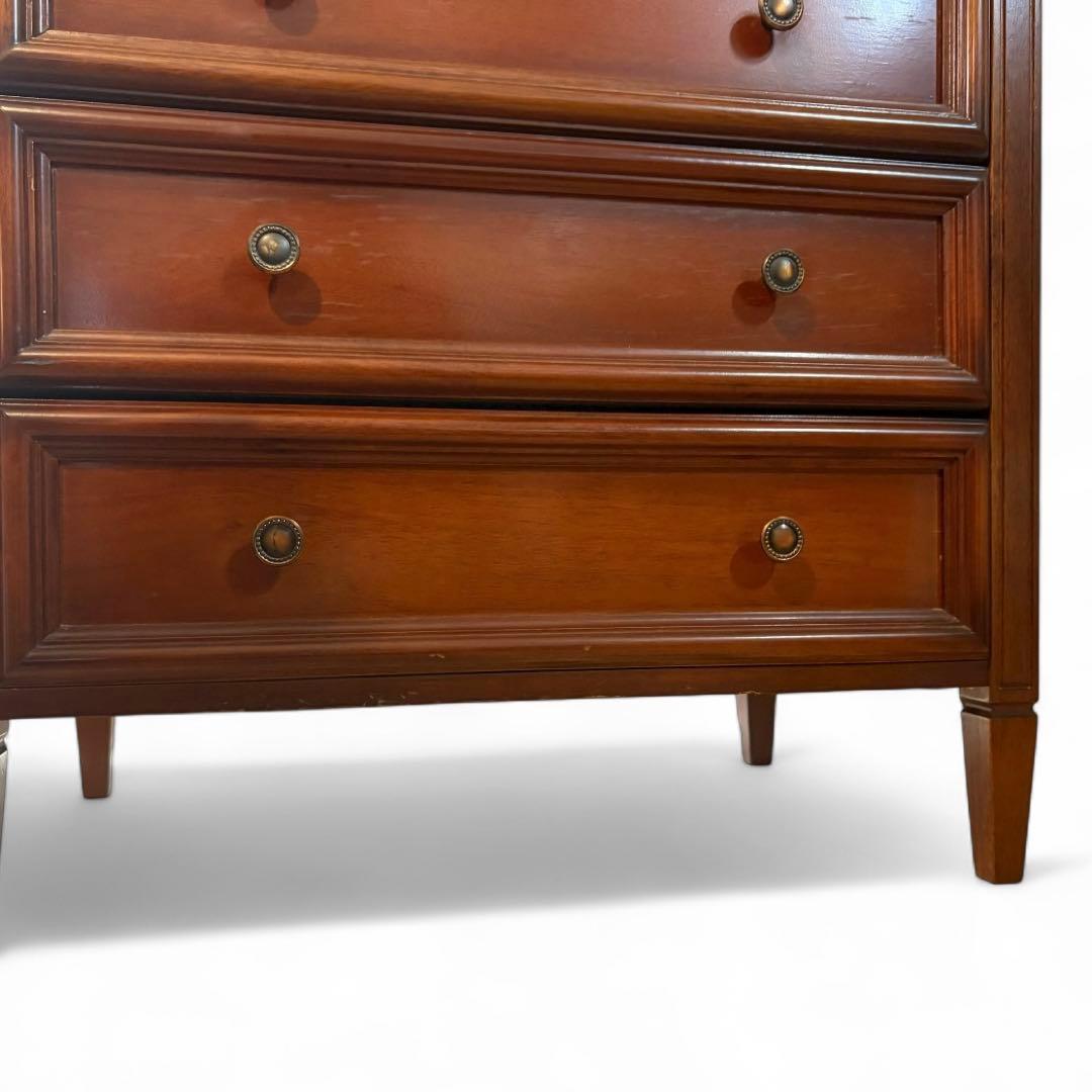 サイドチェスト 木製 4段タンス 収納家具