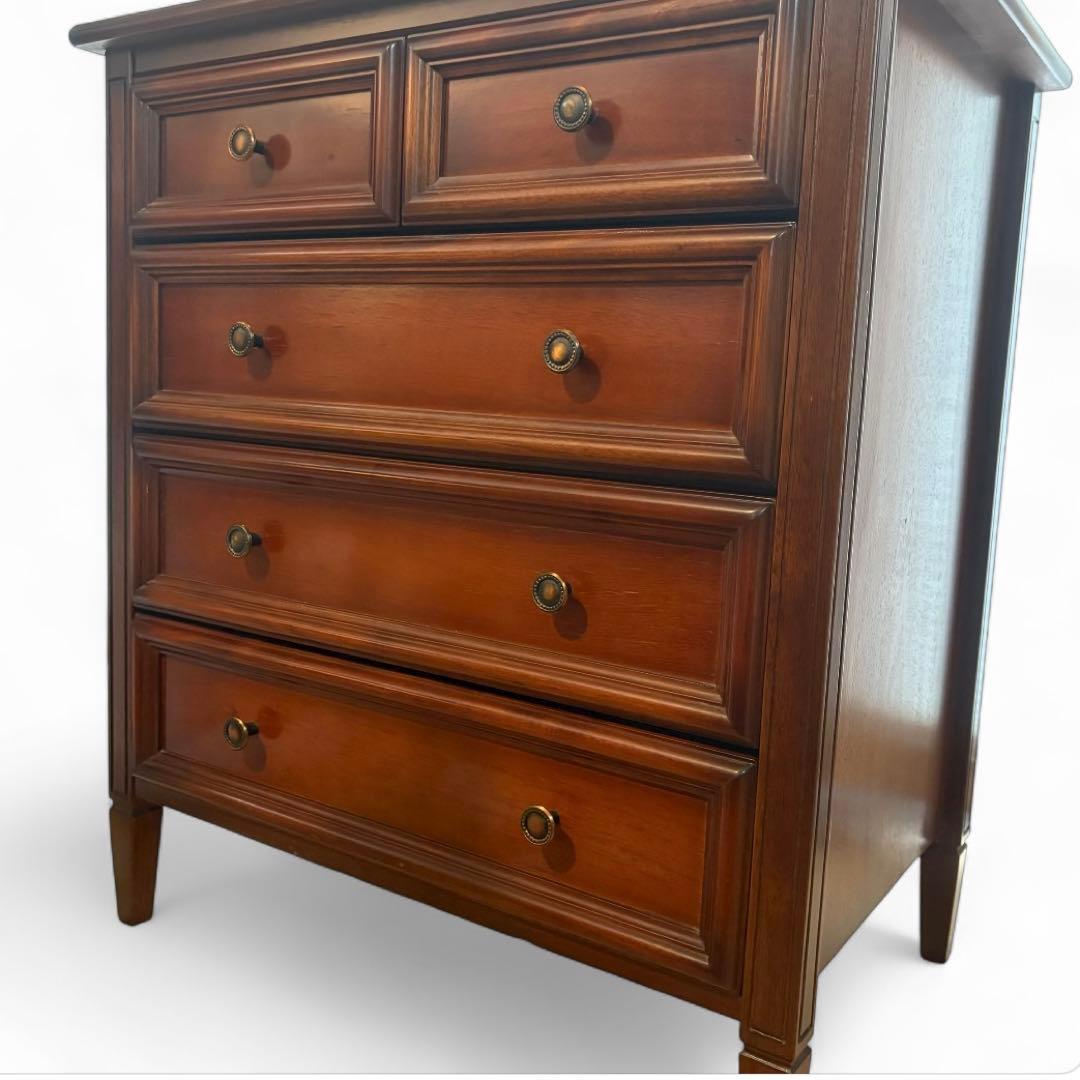 サイドチェスト 木製 4段タンス 収納家具