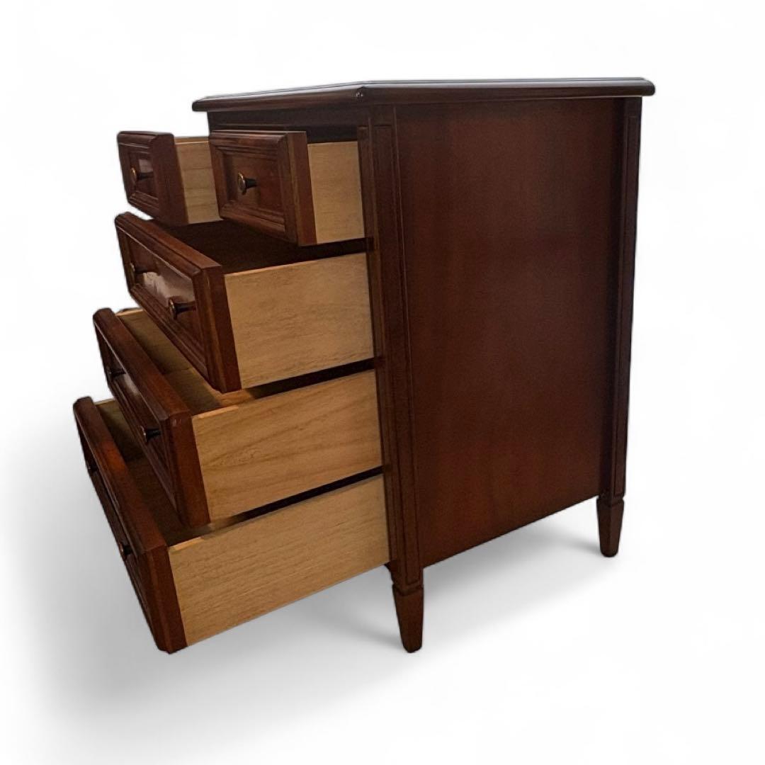 サイドチェスト 木製 4段タンス 収納家具