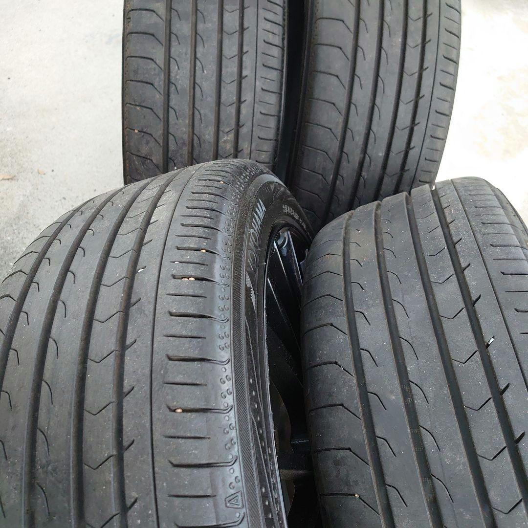 ヨコハマ 215/45R18 ノアヴォクシー ENKEI18ブラックホイール