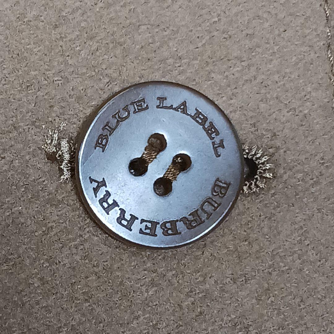 バーバリーブルーレーベル　ウールロングコート　ノバチェック　キャメル　サイズ40