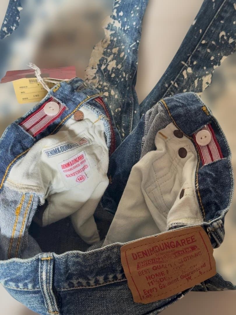 【未使用】FITH フィス 刺繍デニムパンツ 140★パッチワーク 希少