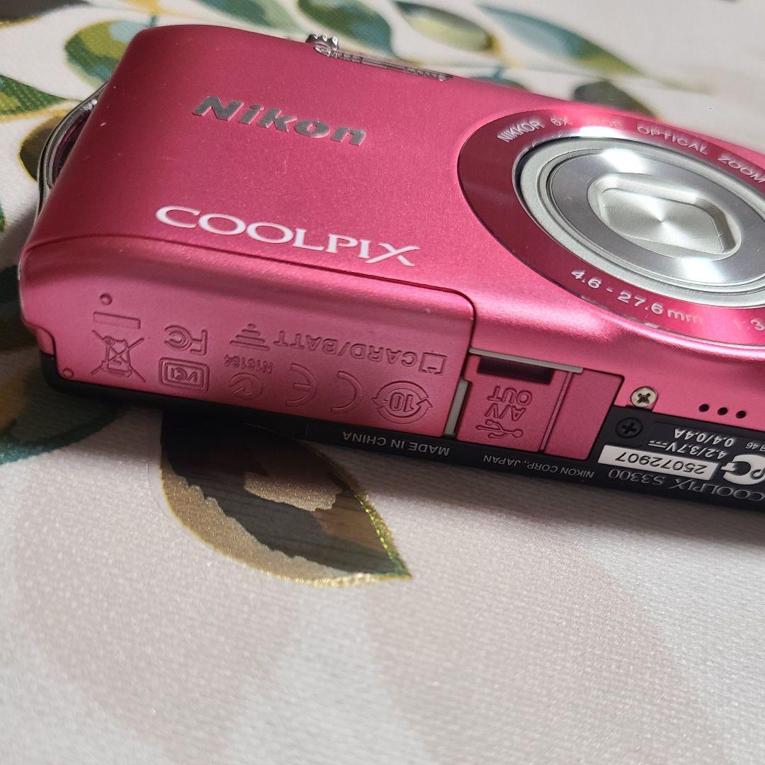 NikonニコンCOOLPIX S3300 ピンク