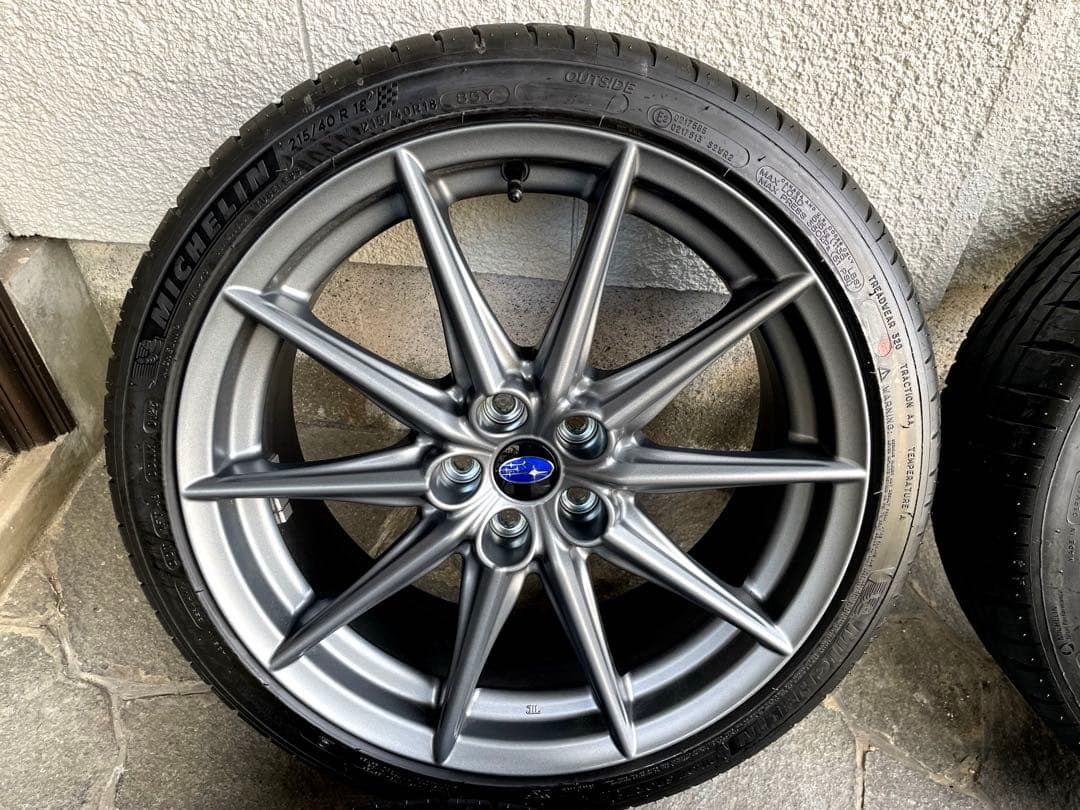 スバル zd8純正スポーク ホイールセット ミシュランタイヤ