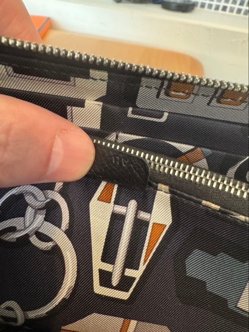 HERMES エルメス アザップロング シルクイン ブラック