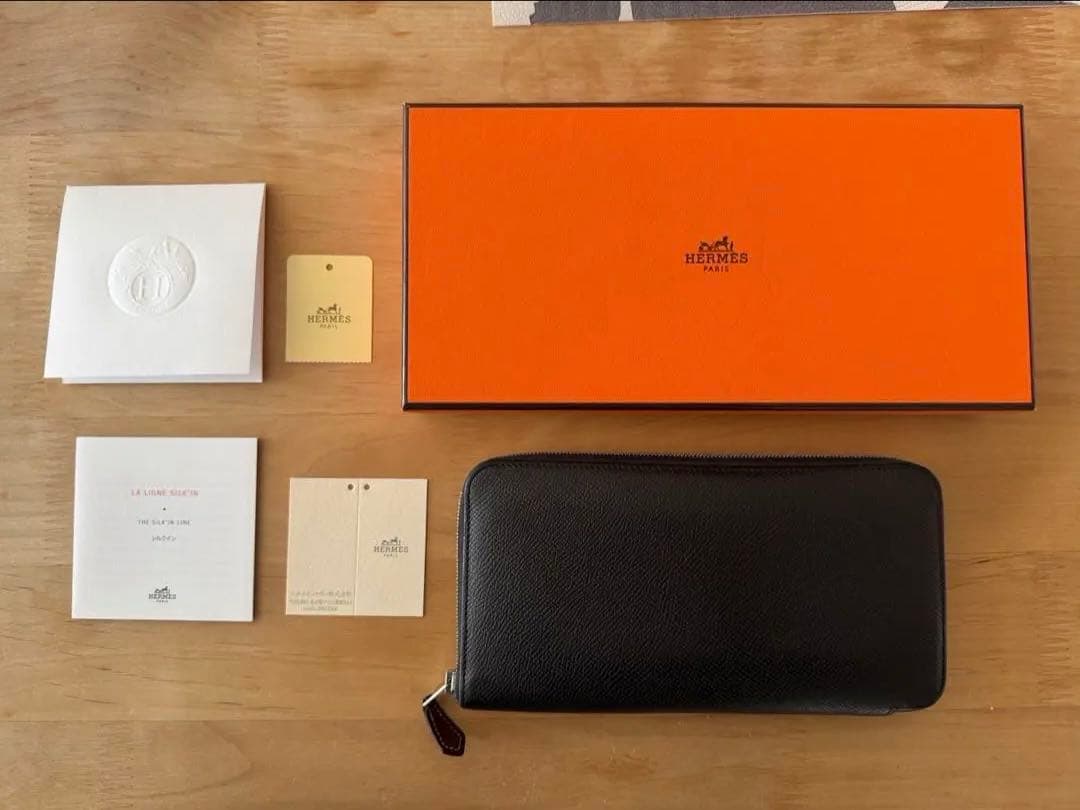 HERMES エルメス アザップロング シルクイン ブラック