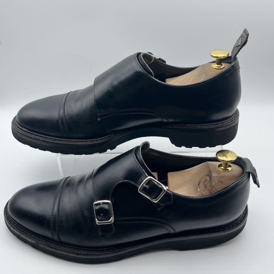 WH ヒロシツボウチ 干場スペシャル ダブルモンク 黒 トラックソール 26