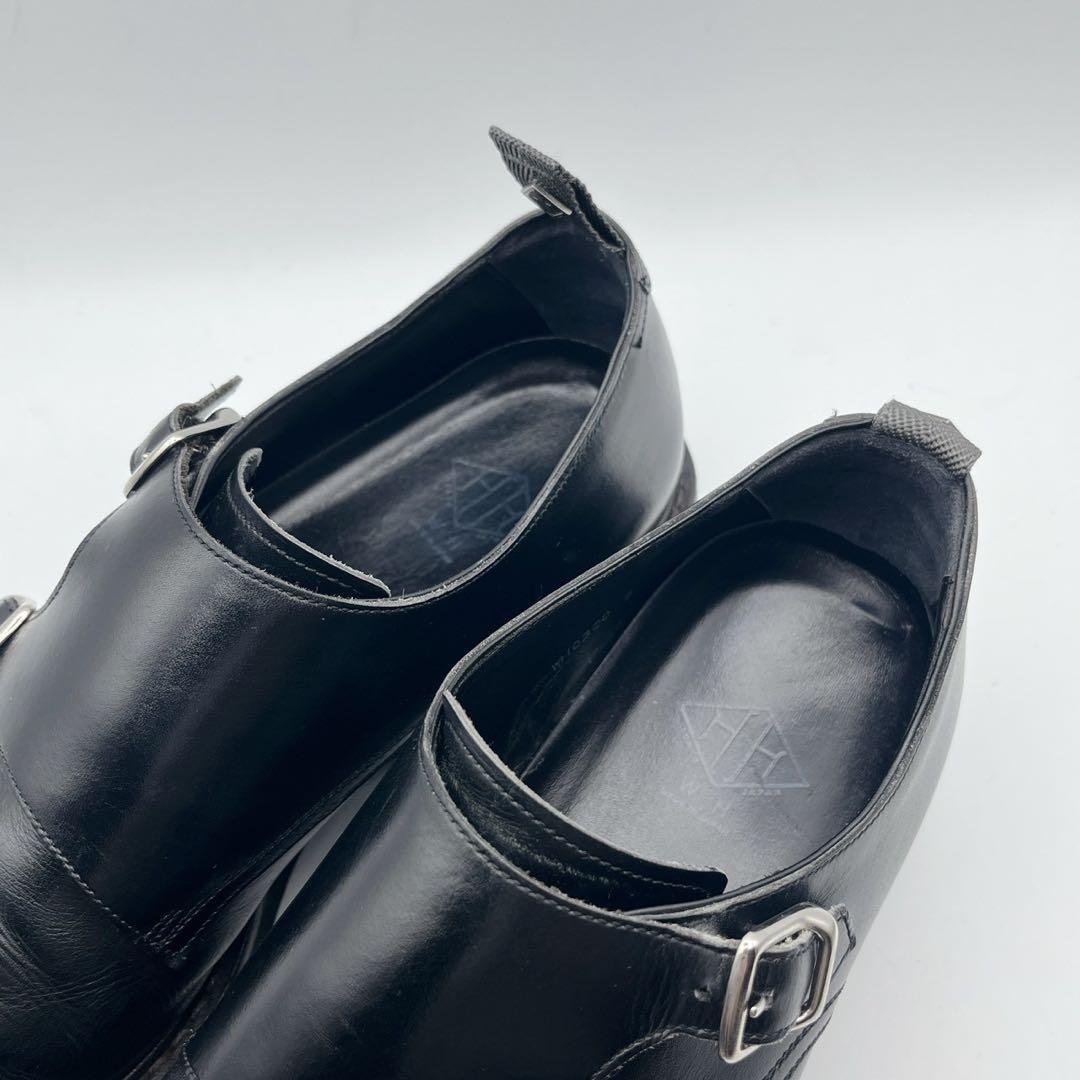 WH ヒロシツボウチ 干場スペシャル ダブルモンク 黒 トラックソール 26