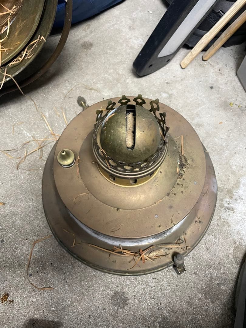 船舶用油灯式舷灯　左舷灯(赤灯)