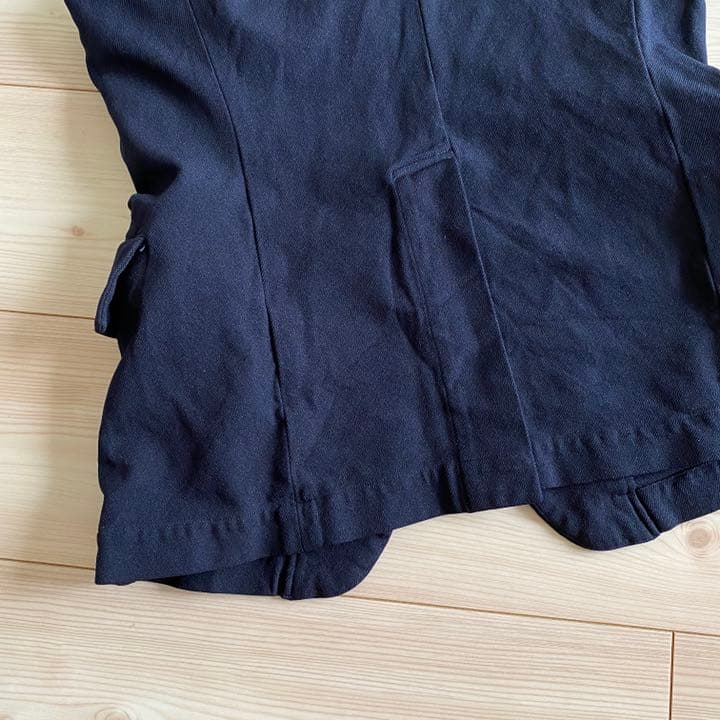 美品 コムデギャルソン コムコム 染色縮絨加工 スクエアネックベスト XS