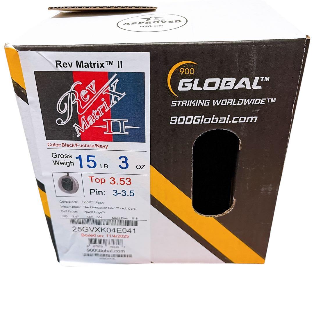 【新品/15ポンド3オンス】900グローバル レブマトリックス2