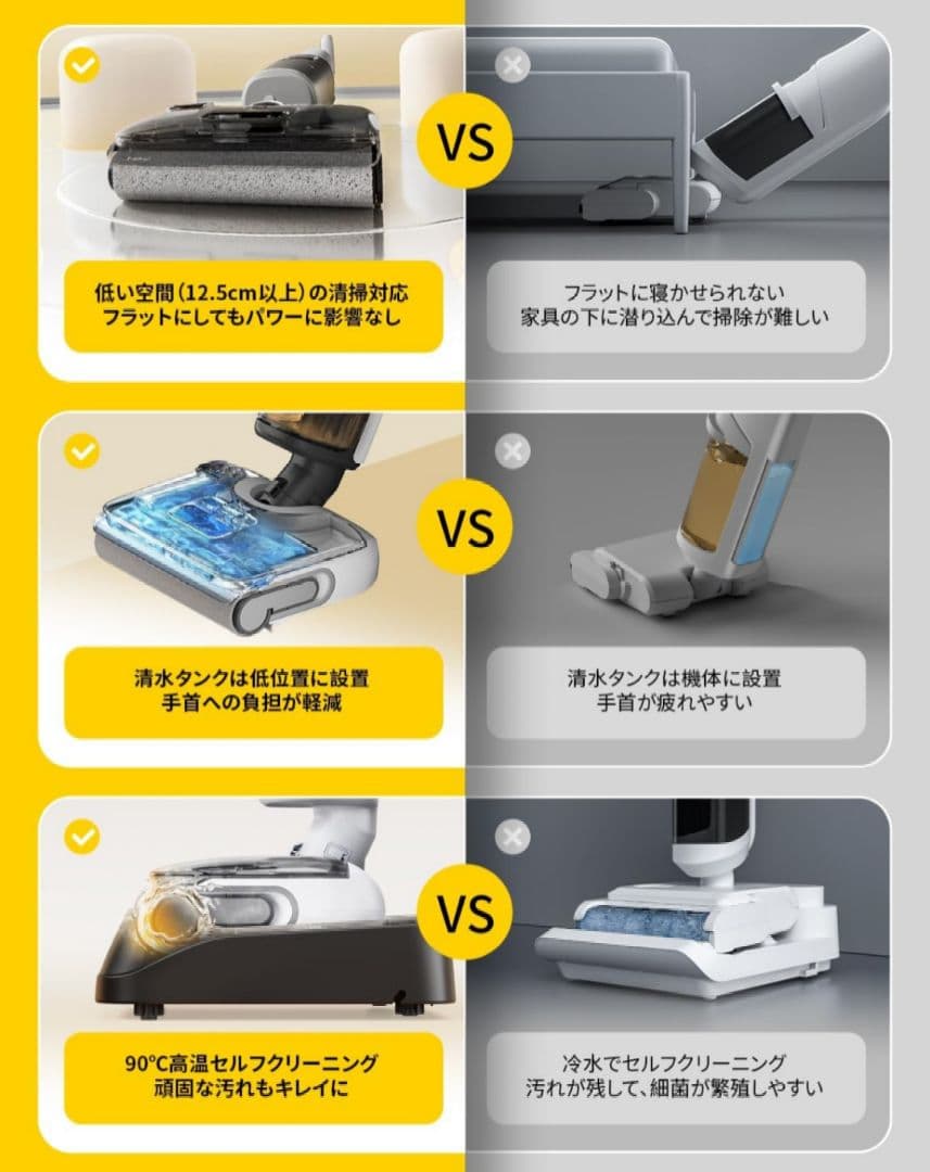 Roborock F25 RT 水拭き掃除機 コードレス 20000Pa乾湿両用